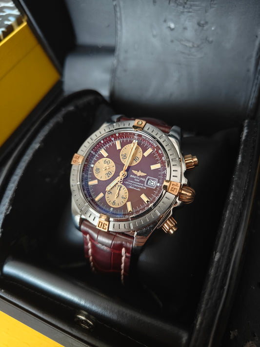 Breitling Chronomat Goud-Staal | B13356 Full-set Automatisch herenhorloge