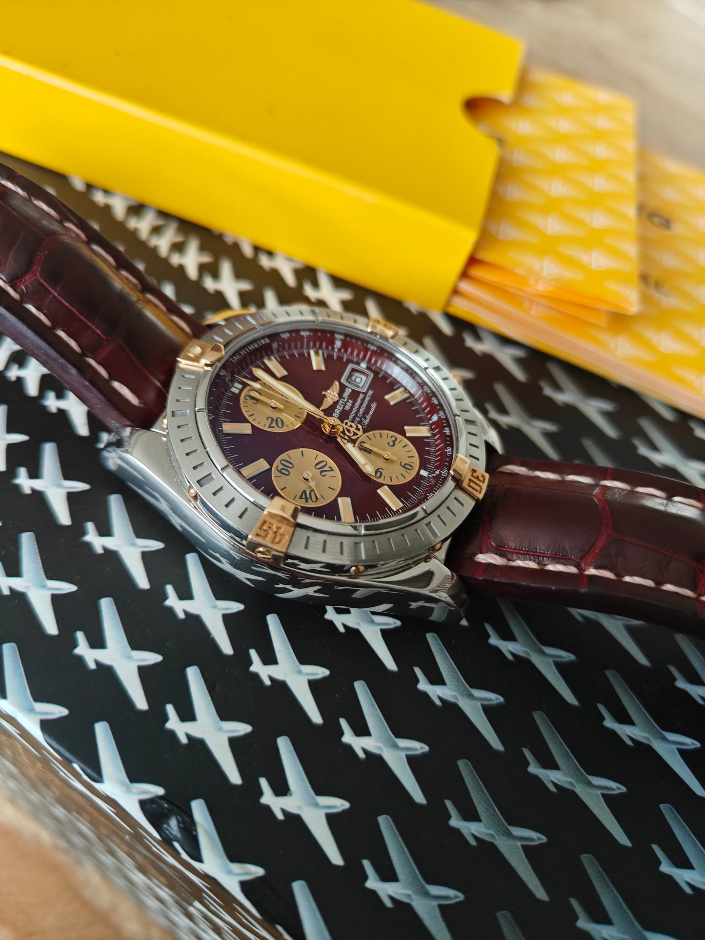 Breitling Chronomat Goud-Staal | B13356 Full-set Automatisch herenhorloge